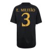 Maglia ufficiale Real Madrid E. Militao 3 Alternativa 2023-24 per Bambino